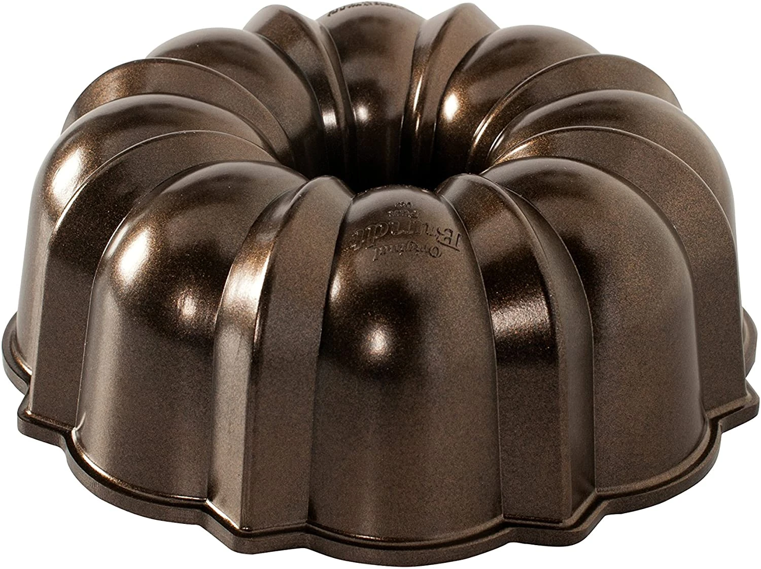 Nordic Ware Pro Cast Original Bundt Pan Bakeware, 12 Cup, Bronze 3 Nordic Ware Pro Cast Original Bundt Pan Bakeware, 12 Cup, Bronze