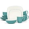 Noritake Colorwave Square Dinnerware, 16 Pc. Set, Service For 4 -Shop Kitchen Cliques noritake8093 b16r