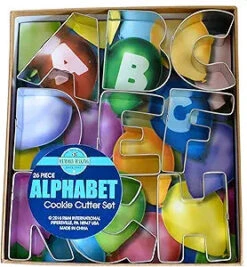 R & M Alphabet Cookie Cutter Set