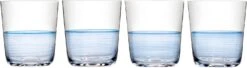 Royal Doulton 1815 Tumblers, Blue, Set/4