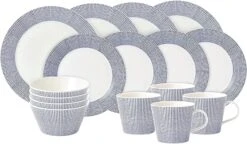 Royal Doulton Pacific Dots Dinnerware, 16 Pc Set