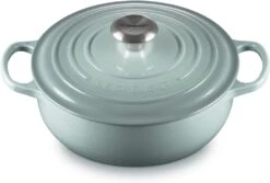 Le Creuset Signature Cast Iron Sauteuse Oven, 3.5 Qt 37 Le Creuset Signature Cast Iron Sauteuse Oven, 3.5 Qt -Shop Kitchen Cliques sea salt