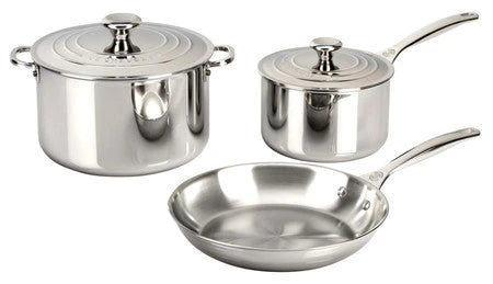 Le Creuset Stainless Steel Cookware Set 3 Le Creuset Stainless Steel Cookware Set