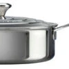 Le Creuset 4.5 Quart Stainless Steel Sauté Pan With Lid & Helper Handle
