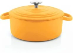 Chantal Enameled Cast-Iron Round Dutch Oven With Lid -Shop Kitchen Cliques tc32 220