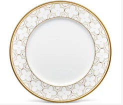 Noritake Trefolio Gold Dinner Plate, 11"