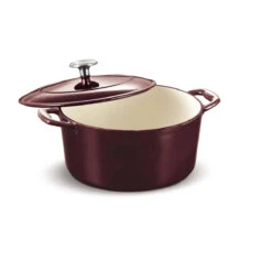 Tramontina 5.5 Qt Enameled Cast-Iron Series 1000 Covered Round Dutch Oven -Shop Kitchen Cliques tram80131 037ds