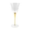 Vietri Optical Gold Stem Wine Glass 1 Vietri Optical Gold Stem Wine Glass -Shop Kitchen Cliques vietriogs 8820