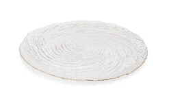 Vivience Glass Chargers With Gold Rim