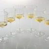 Vivience Water Linear Smooth Glasses With Gold/Amber On Bottom, Set/6 2 Vivience Water Linear Smooth Glasses With Gold/Amber On Bottom, Set/6 -Shop Kitchen Cliques viviencevwr4666