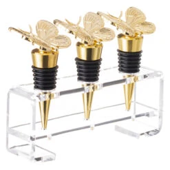 Waterdale Butterfly Wine Stoppers, Set/3